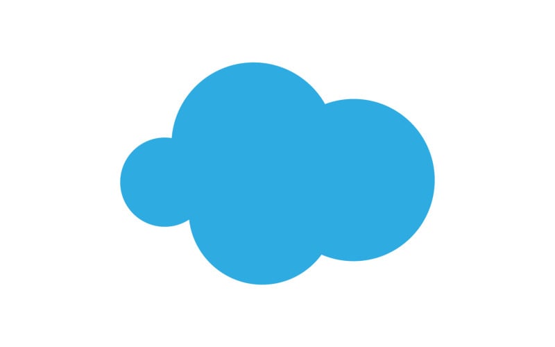 Cloud blue sky element design for logo company v53 Logo Template