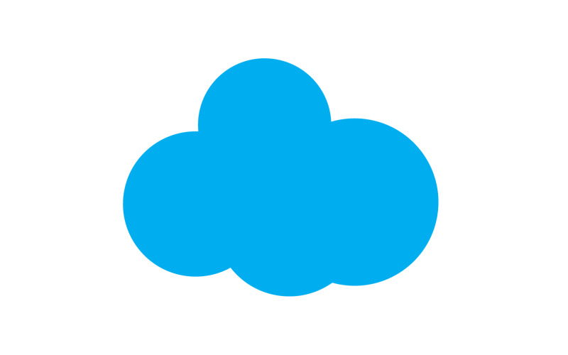 Cloud blue sky element design for logo company v7 Logo Template
