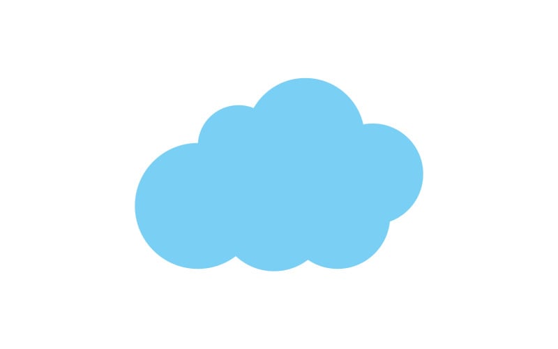 Cloud blue sky element design for logo company v9 Logo Template