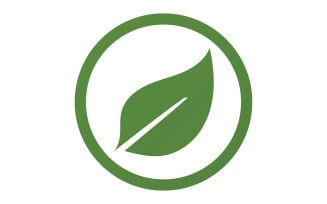 Green Leaf nature element tree company name v34