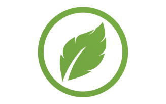 Green Leaf nature element tree company name v43