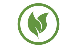Green Leaf nature element tree company name v48