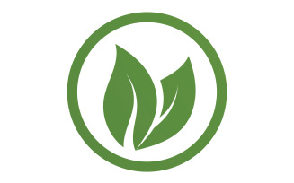 Green Leaf nature element tree company name v49