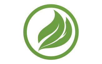 Green Leaf nature element tree company name v51