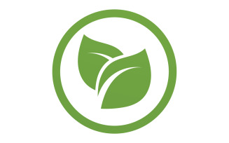 Green Leaf nature element tree company name v52