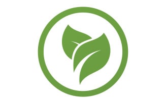 Green Leaf nature element tree company name v54