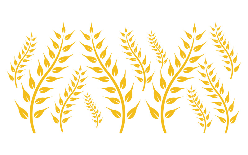Agriculture wheat rice food logo v26 Logo Template