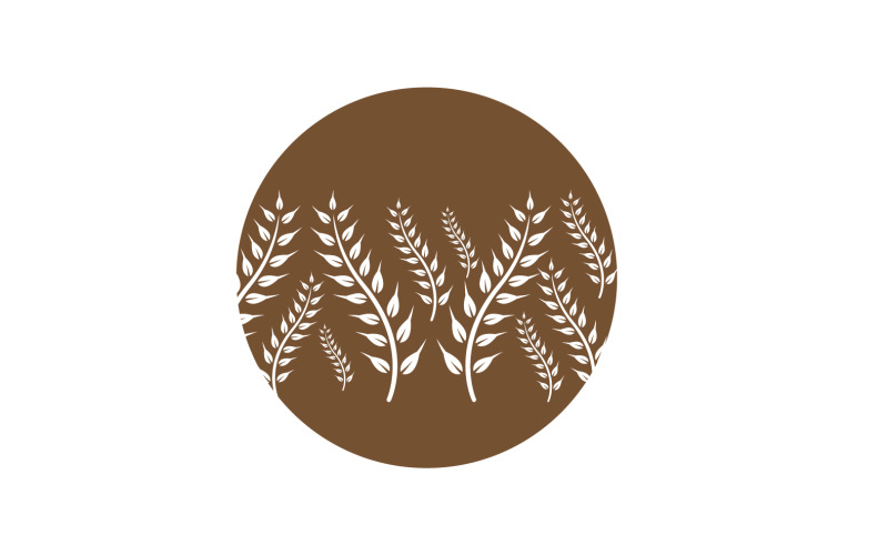 Agriculture wheat rice food logo v28 Logo Template