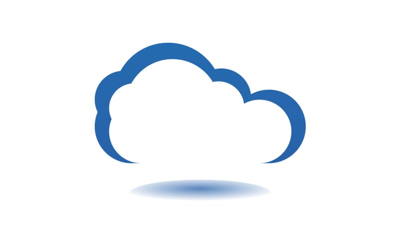 Cloud blue element design logo company v15 Logo Template