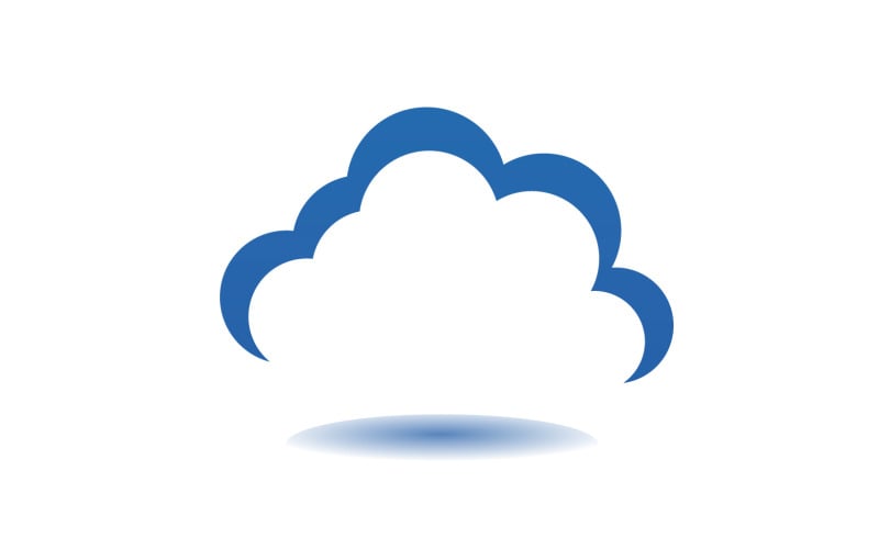 Cloud blue element design logo company v16 Logo Template