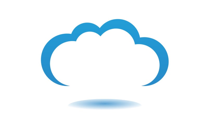 Cloud blue element design logo company v18 Logo Template