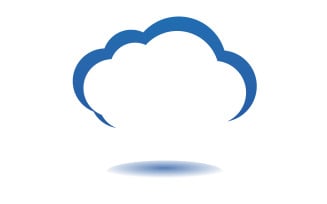 Cloud blue element design logo company v26
