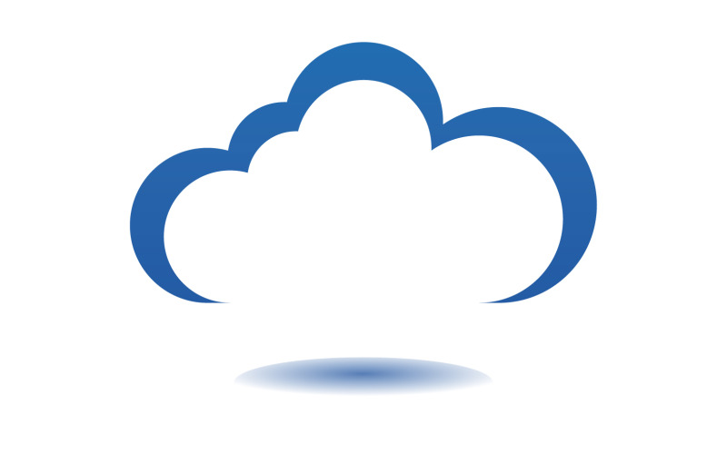 Cloud blue element design logo company v28 Logo Template