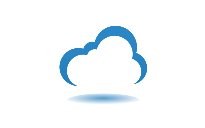 Cloud blue element design logo company v2 Logo Template