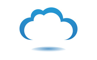 Cloud blue element design logo company v38