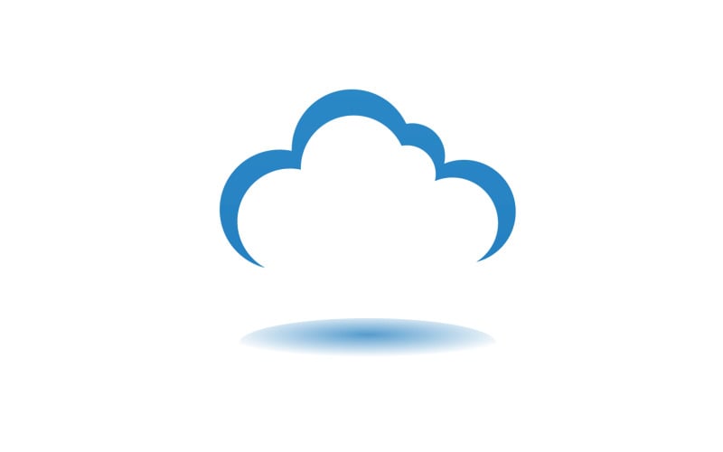 Cloud blue element design logo company v3 Logo Template