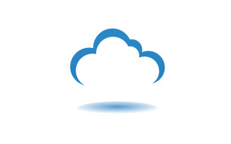 Cloud blue element design logo company v3