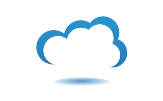 Cloud blue element design logo company v47