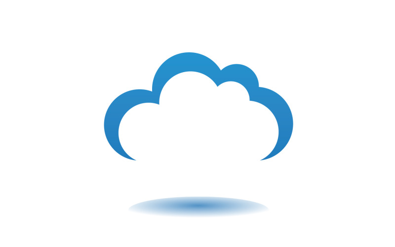 Cloud blue element design logo company v48 Logo Template