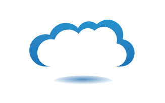 Cloud blue element design logo company v58