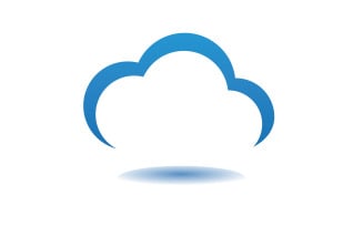 Cloud blue element design logo company v62