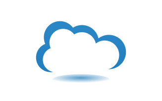 Cloud blue element design logo company v6