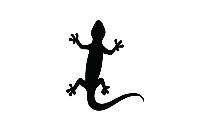 Lizard gecko animal reptil logo simple v4 Logo Template