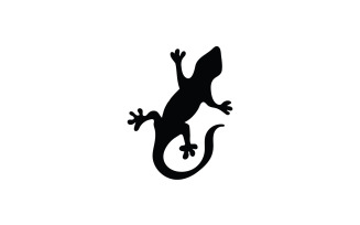 Lizard gecko animal reptil logo simple v7