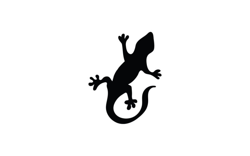 Lizard gecko animal reptil logo simple v7 Logo Template