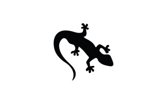 Lizard gecko animal reptil logo simple v9