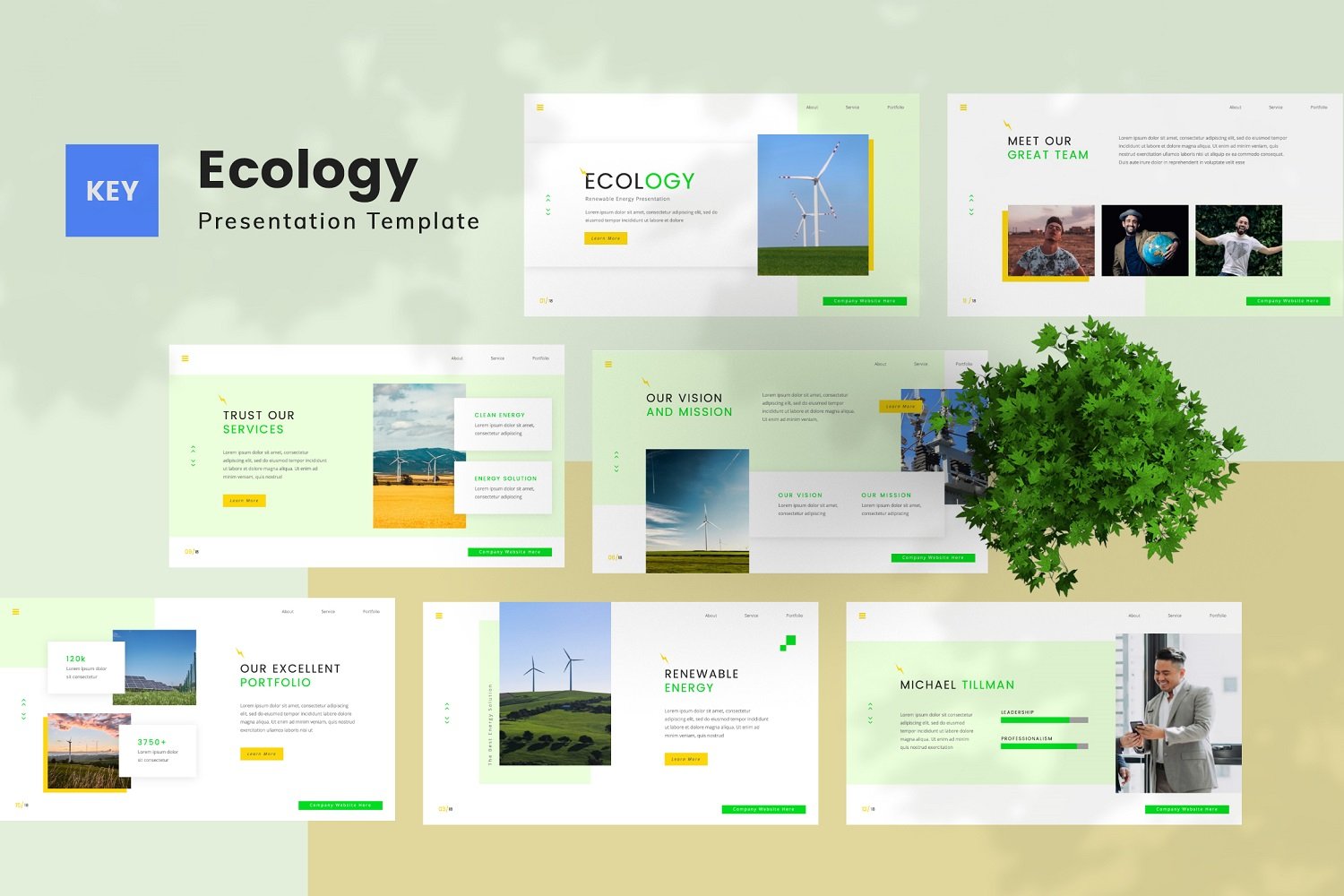 Template #324583 Power Renewable Webdesign Template - Logo template Preview