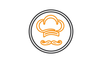 Chef hat simple logo design vector v2