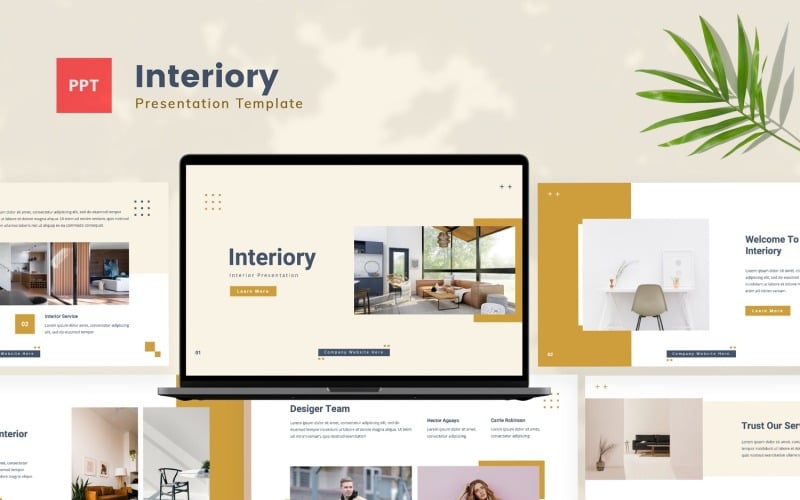 Interiory — Interior Powerpoint Template PowerPoint Template