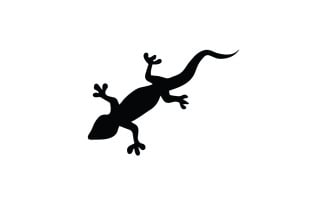 Lizard gecko animal reptil logo simple v10