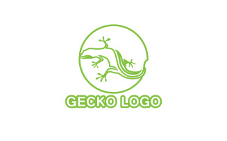 Lizard gecko animal reptil logo simple v33