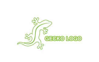 Lizard gecko animal reptil logo simple v36