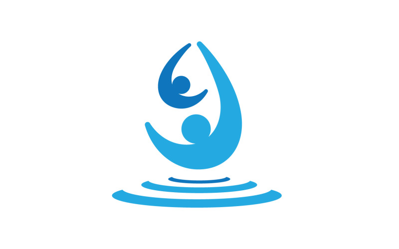 Waterdrop nature fresh aqua v2 Logo Template