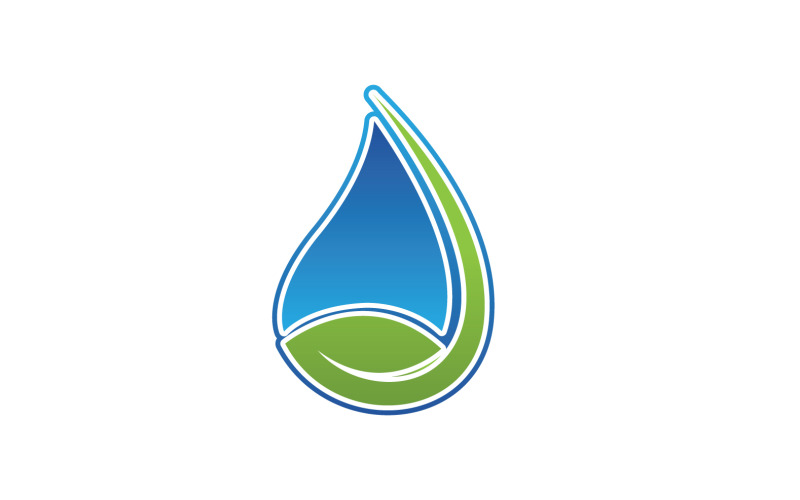 Waterdrop nature fresh aqua v3 Logo Template