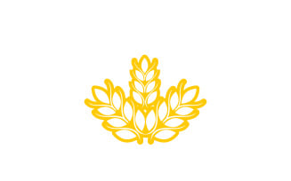 Wheat rice oat food logo design v10