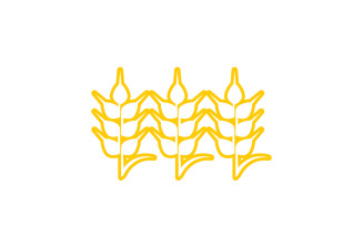 Wheat rice oat food logo design v11