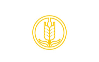 Wheat rice oat food logo design v17