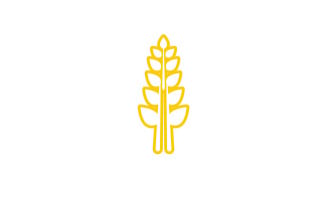 Wheat rice oat food logo design v20