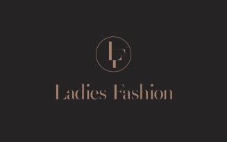 LF letter mark fashion design logo