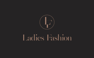 LF letter mark fashion design logo