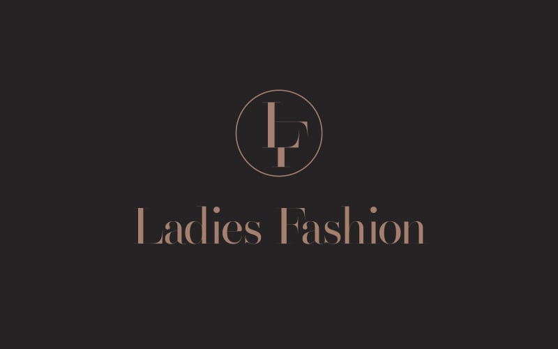 LF letter mark fashion design logo Logo Template