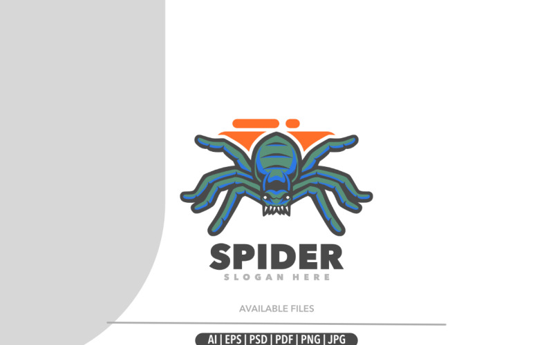 Spider mascot cute logo template Logo Template