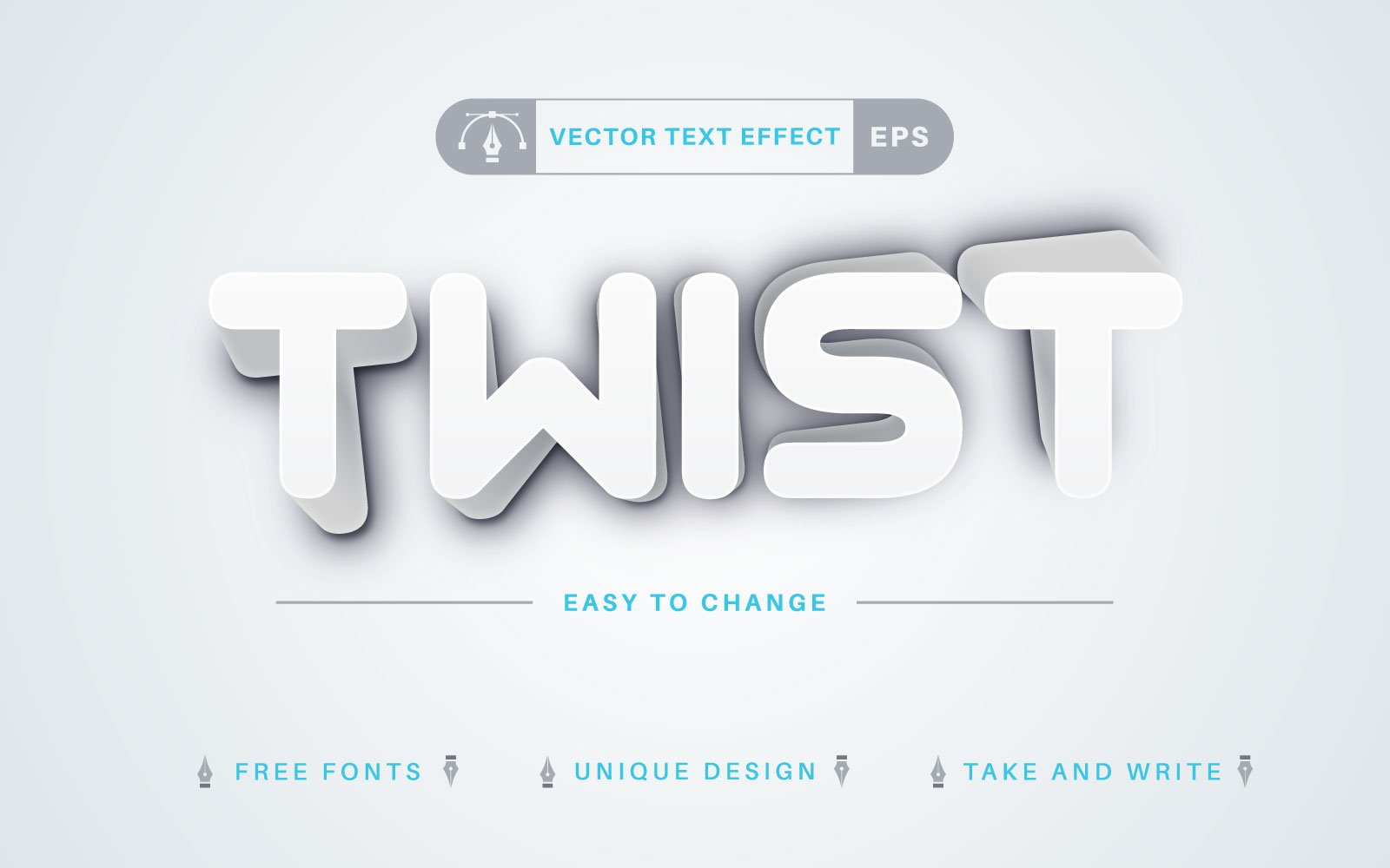 Template #324722 Effect Font Webdesign Template - Logo template Preview