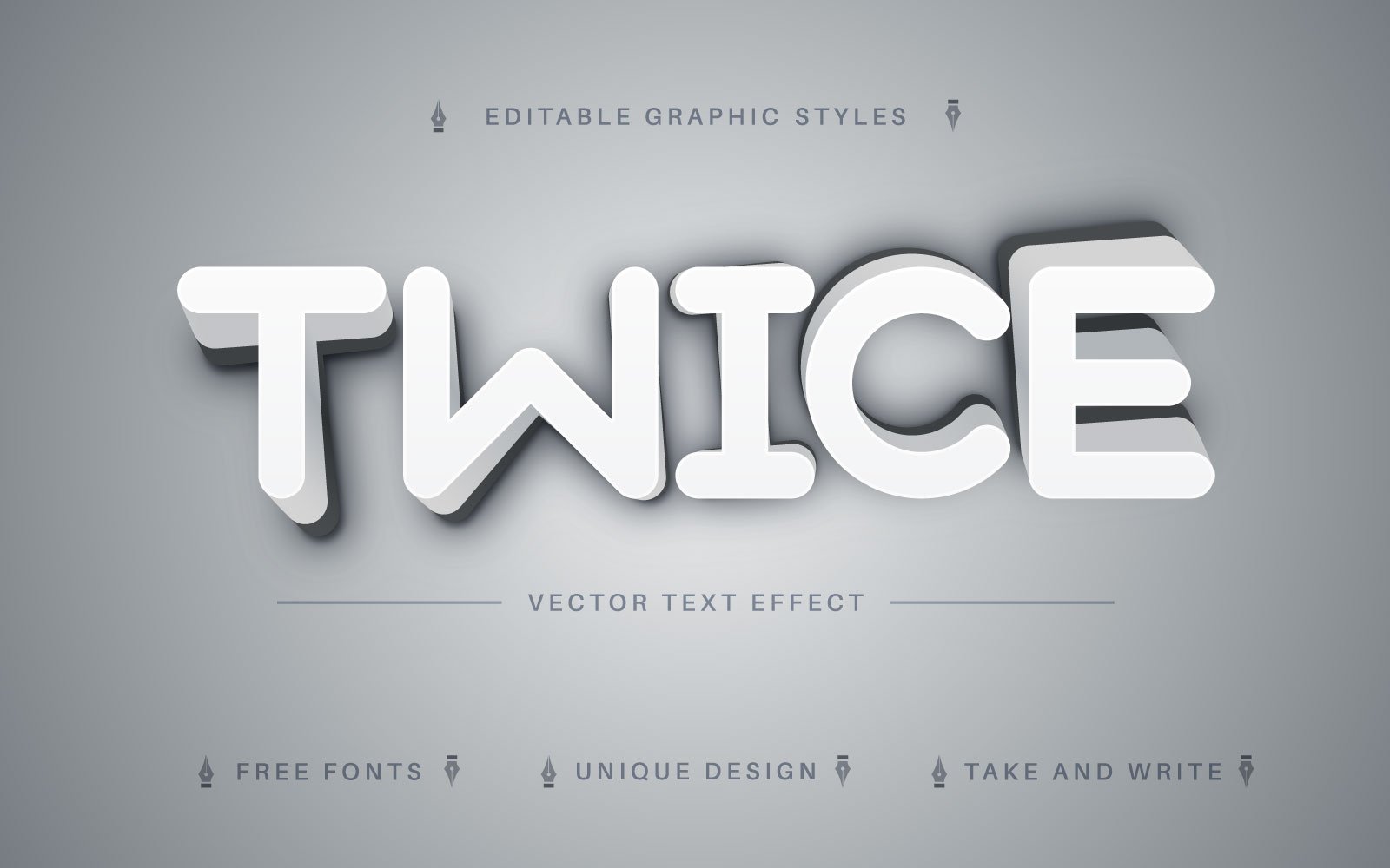 Template #324735 Text Effect Webdesign Template - Logo template Preview