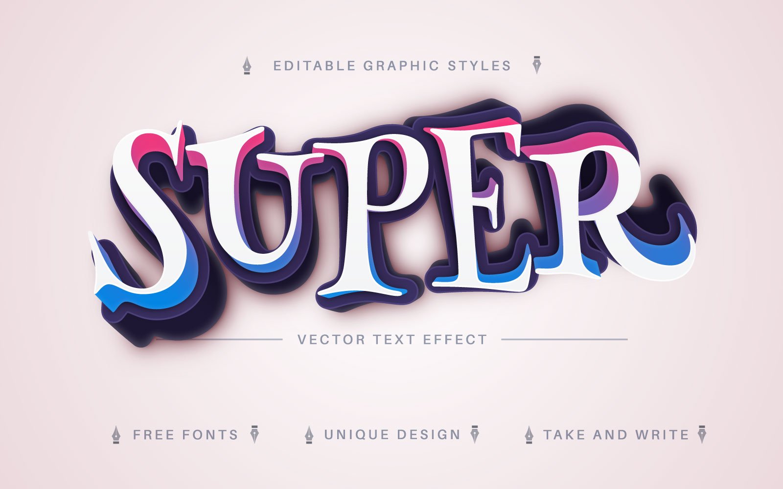 Template #324795 Effect Font Webdesign Template - Logo template Preview