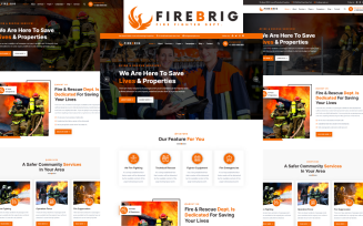 Firebrig - Fire Brigade And Fire Department HTML5 Template